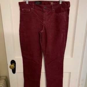 J. Crew Matchstick Corduroy Pants